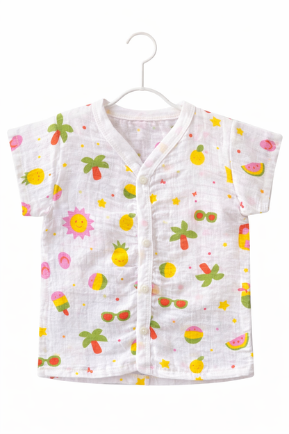 Printed Muslin Half Sleeve Jablas– Unisex