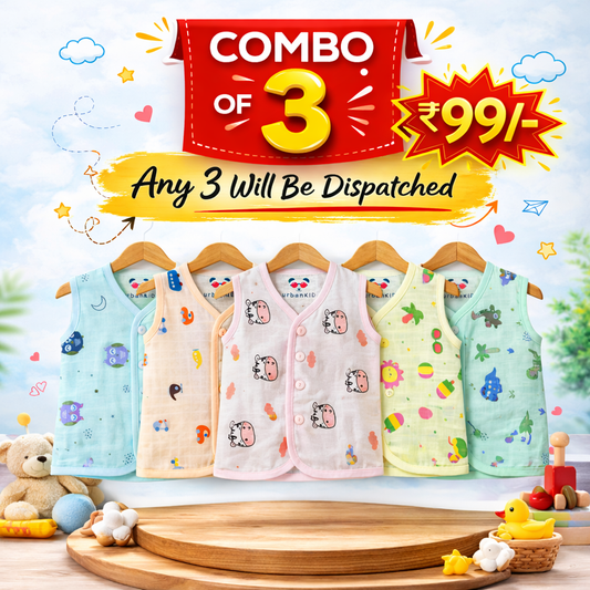 Muslin Color Jabla (0-3m)