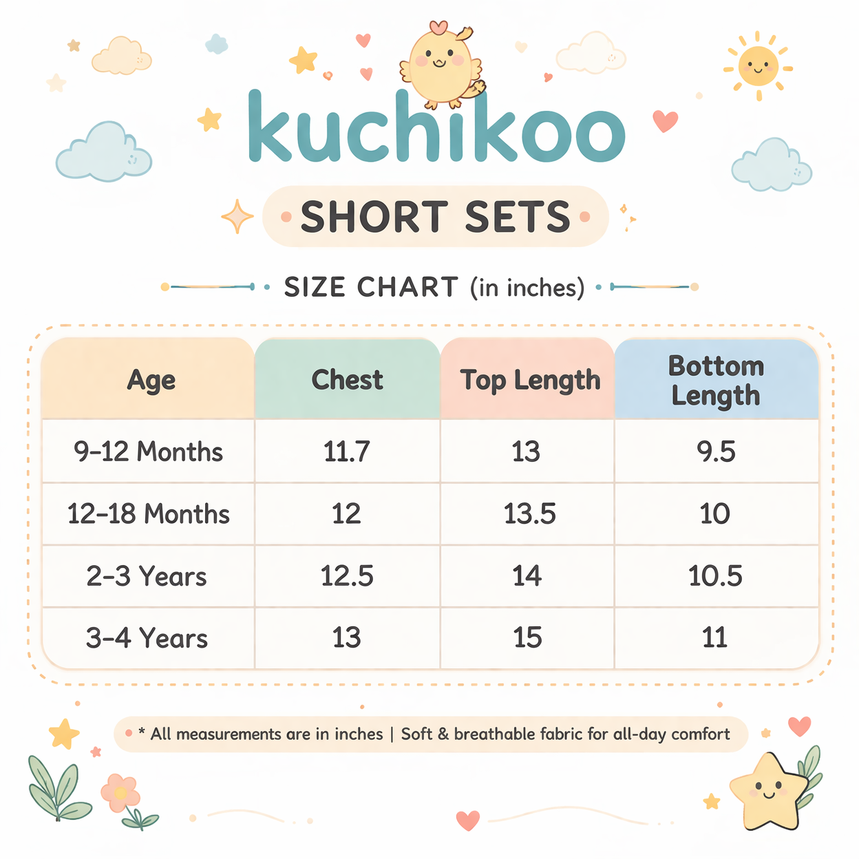Frill Hand Short Sets