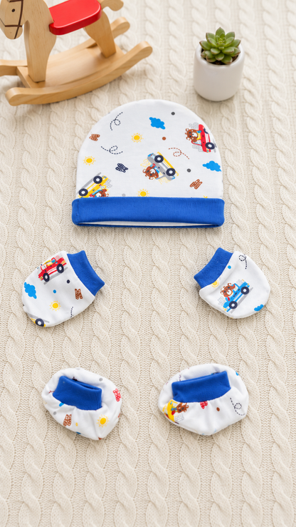 Caps, Mittens and Bootie Sets (0-6 Months) – Unisex