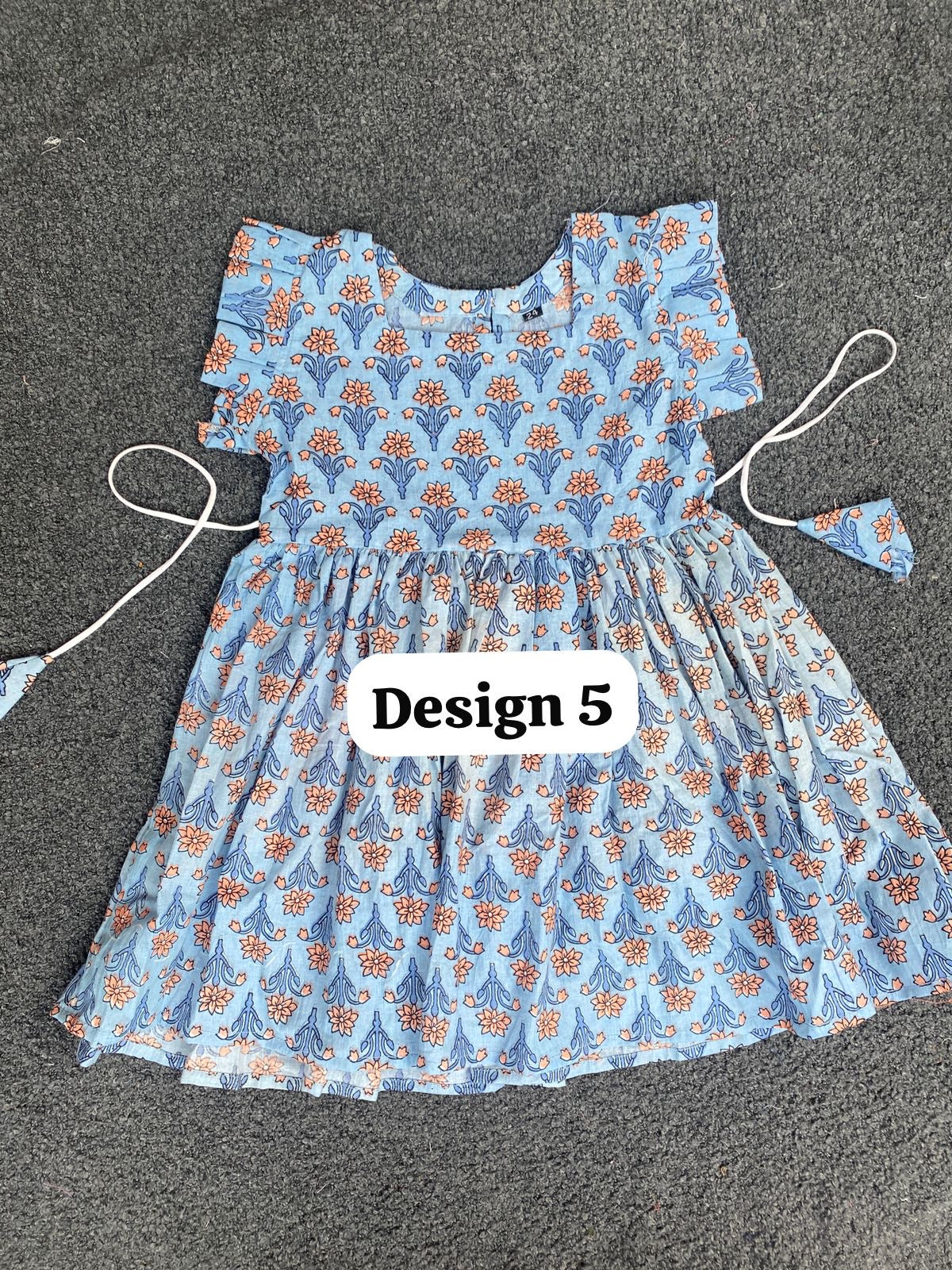 Pure cotton frill sleeve frocks| jaipuri frocks| 3-4years| size 24