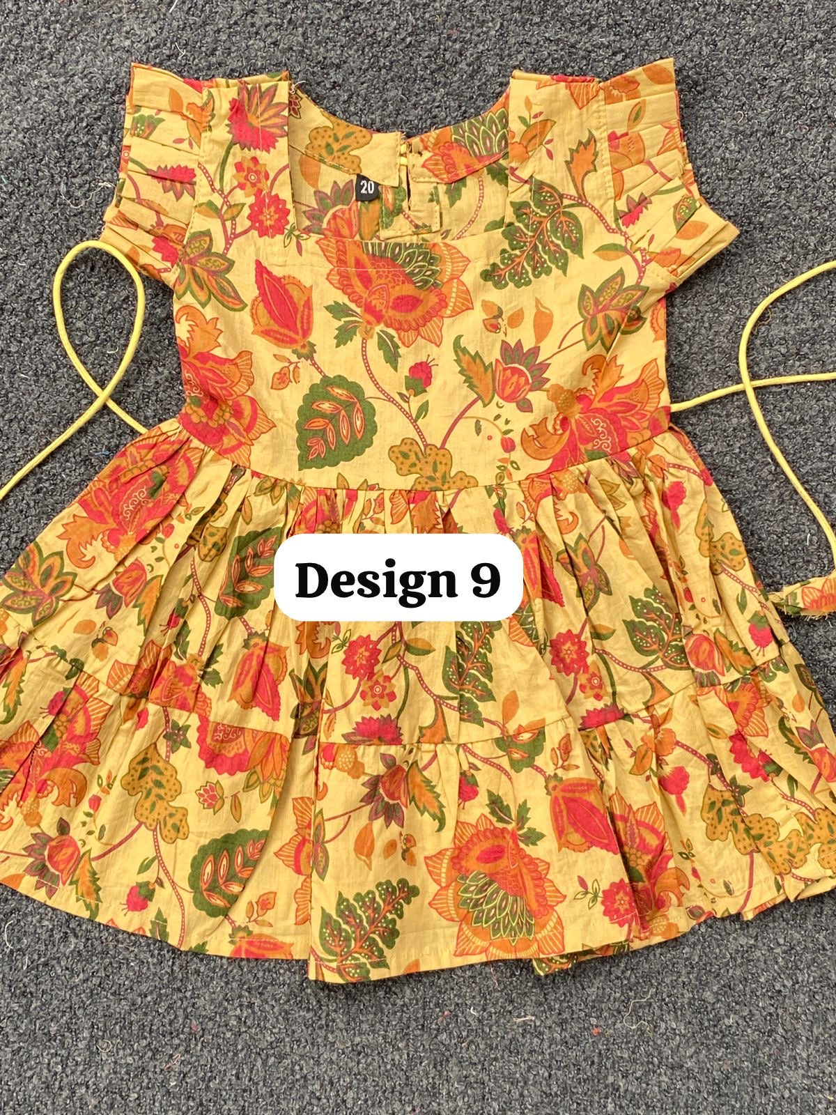 Pure cotton frill sleeve frocks| jaipuri frocks| 1-2 years| size 20
