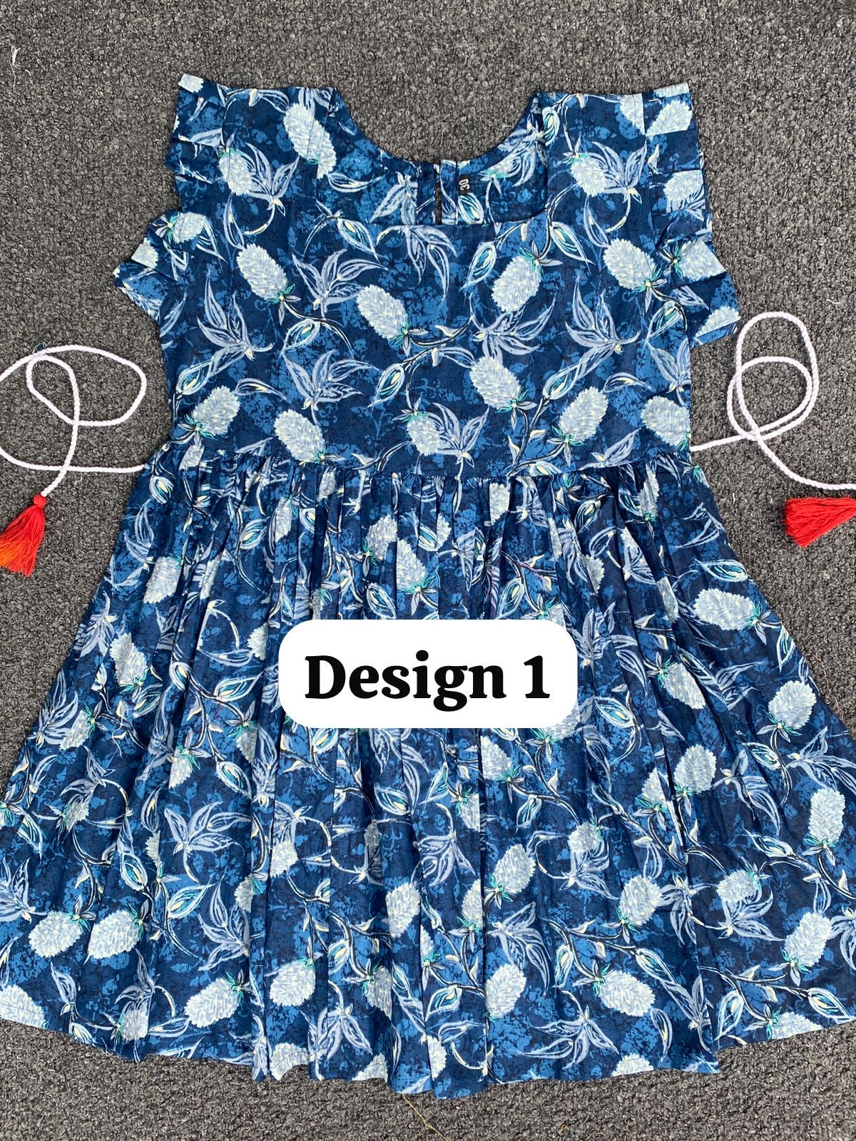 Pure cotton frill sleeve frocks| jaipuri frocks| 6,7,8y| size 28