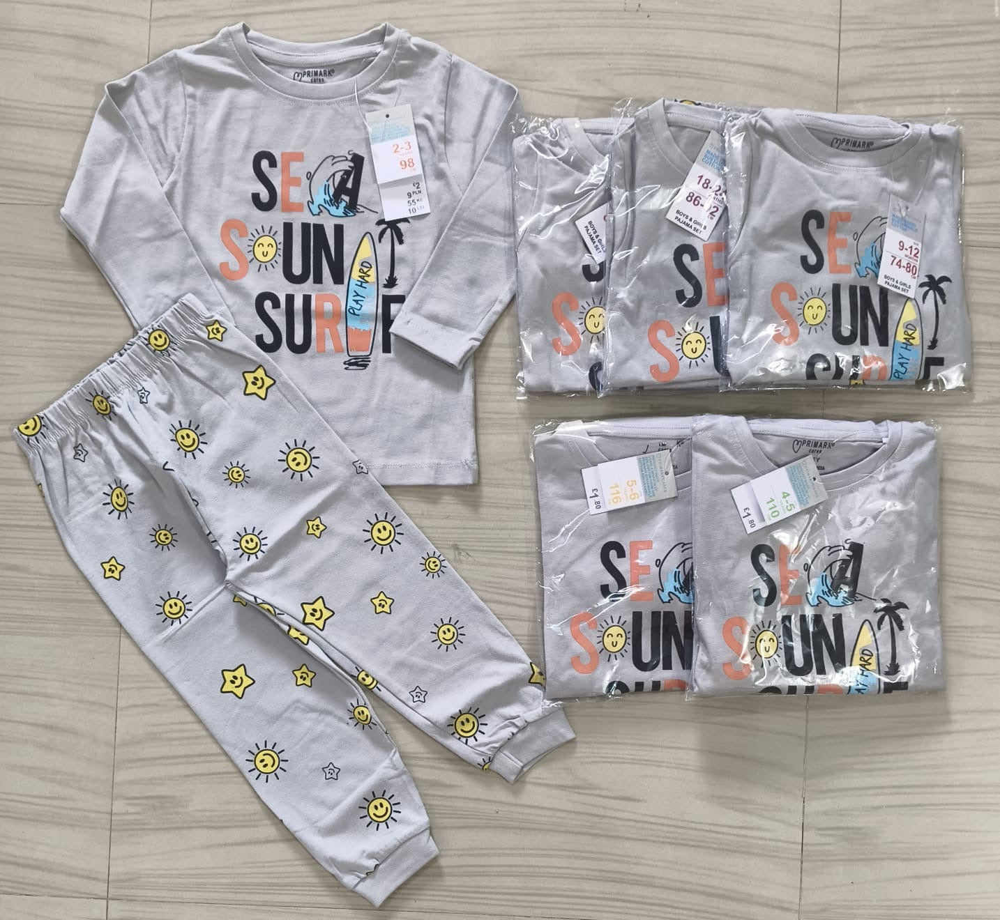 Casual Unisex full sleeve Coords for 6 months to 5yrs! Buy 4@999
