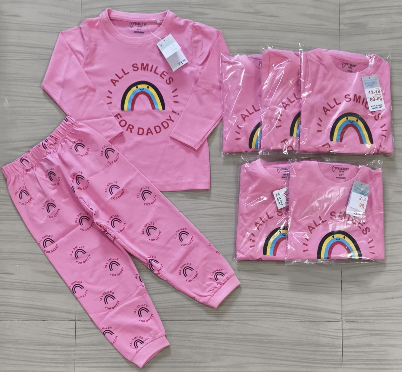 Casual Unisex full sleeve Coords for 6 months to 5yrs! Buy 4@999