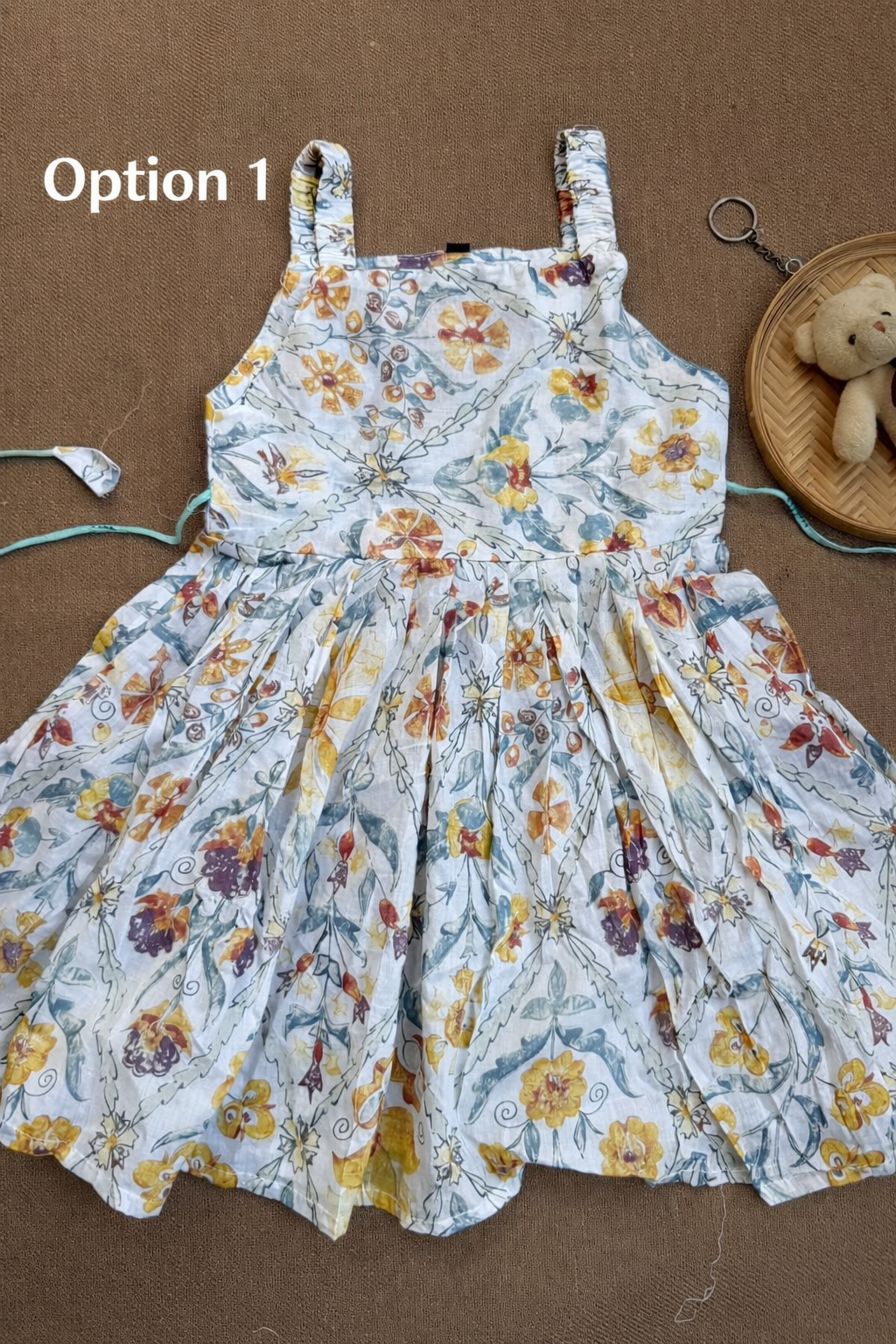 COTTON SLEEVELESS FROCKS(2-3 YEARS)