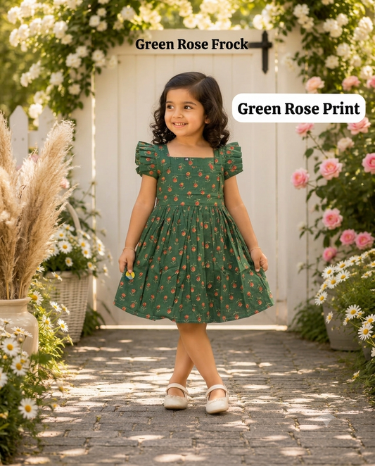 Pure cotton frill sleeve frocks | Jaipuri frocks- Floral Edition| 1-9yrs