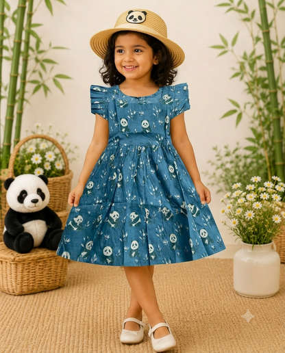 Pure cotton Panda frocks|Jaipuri frocks| 1 to 9yrs