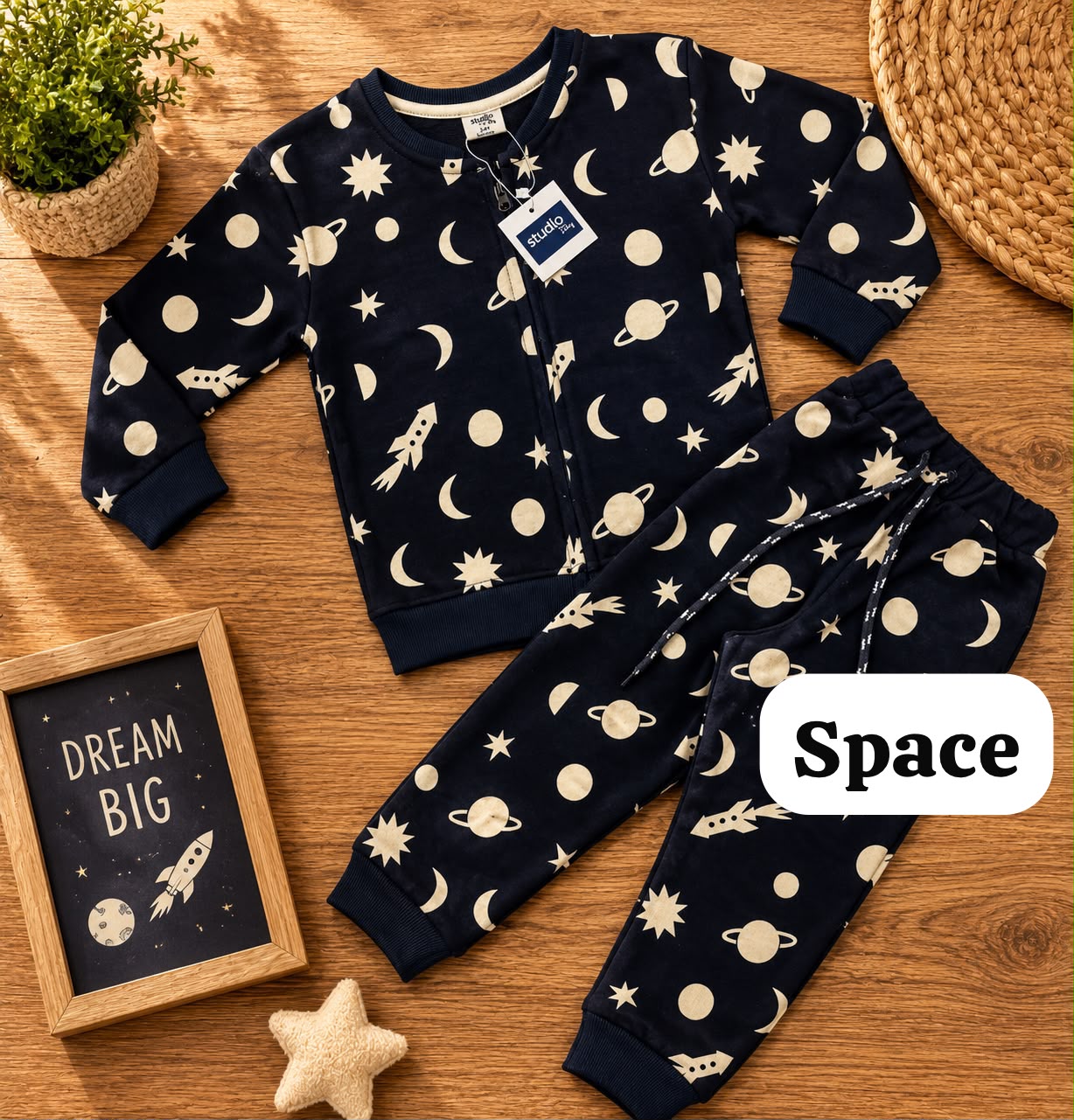 Unisex zipper Sweat Shirts Sets for 6m to 3yrs | loop knit Fabric