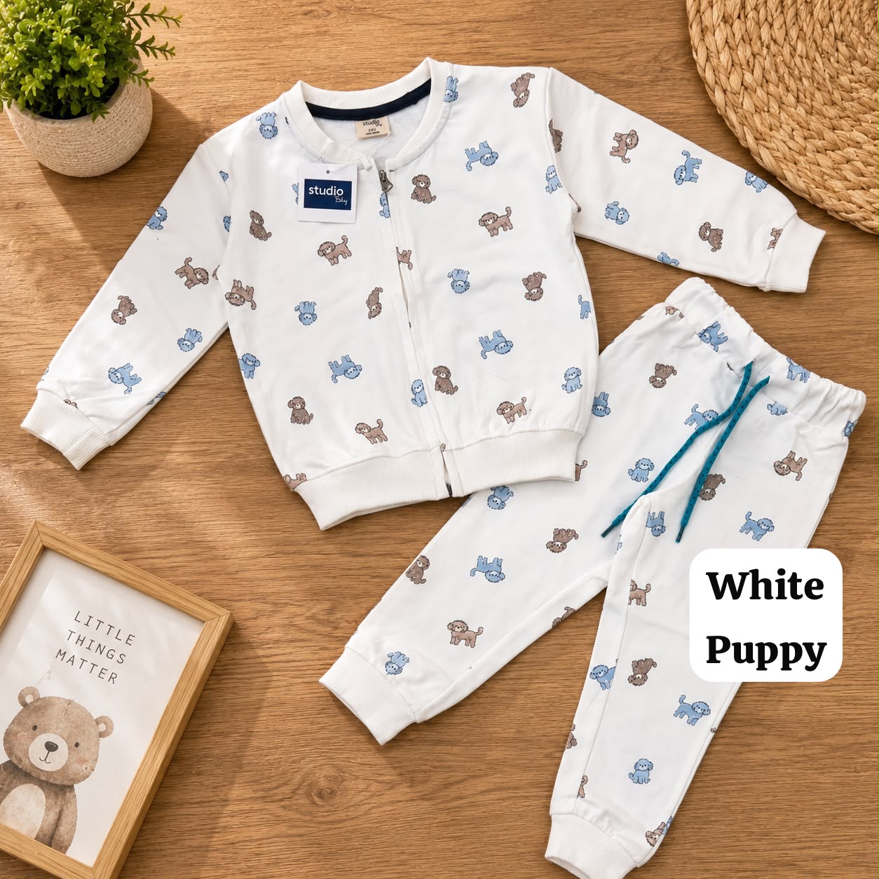 Unisex zipper Sweat Shirts Sets for 6m to 3yrs | loop knit Fabric