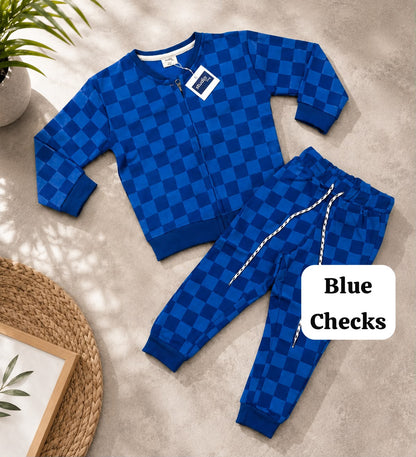 Unisex zipper Sweat Shirts Sets for 6m to 3yrs | loop knit Fabric