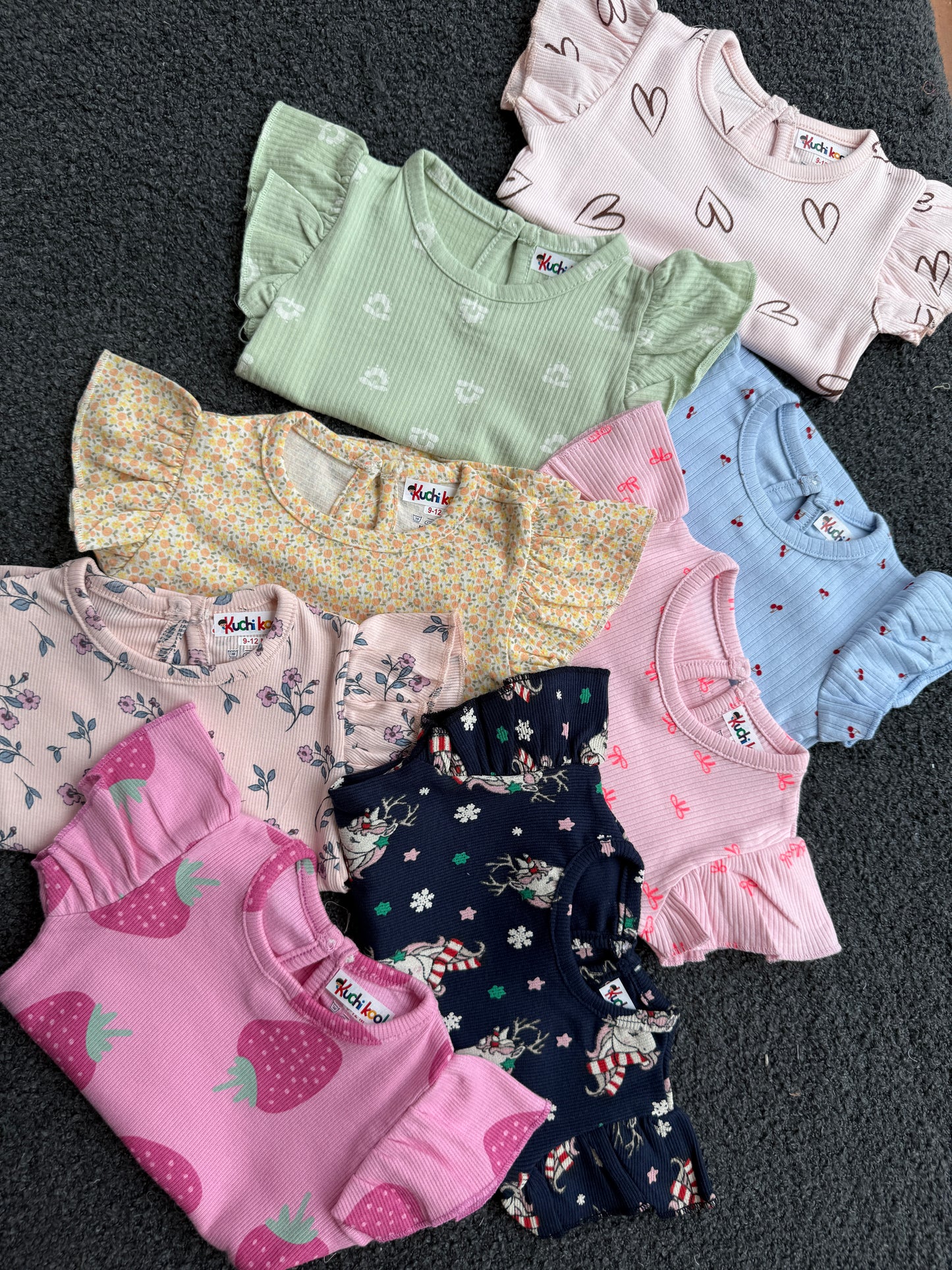 Soft Ribbed Cotton Frill Short Sets | 6m to 3yrs| Summer Edition