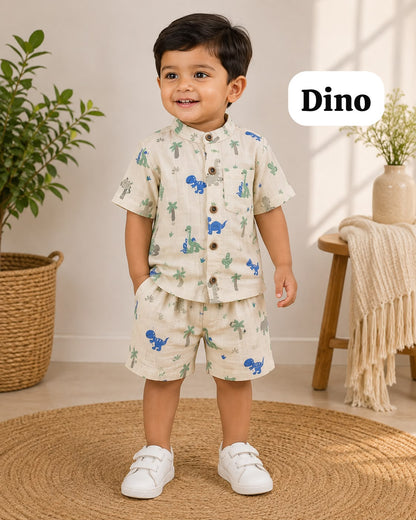 Premium boys cotton & muslin coord Sets | 1year to 5yrs| Premium Feels