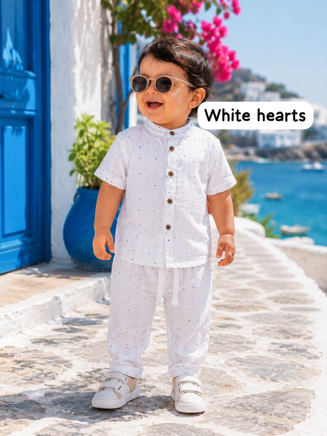 Boys Muslin coord sets| summer boys full pant sets