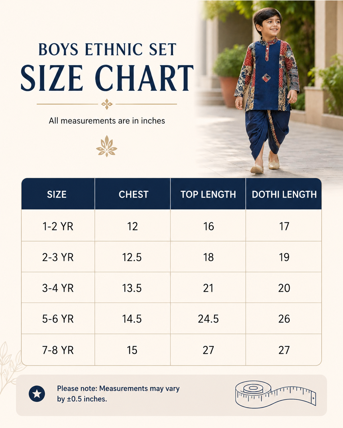 Boys Hand Block Kurta-Dhoti sets | 9m to 8yrs | Ethnic Collection