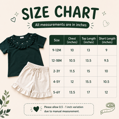 Girls stylish cord sets |6months -5years|