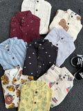 Chinese Collar Muslin Pant Sets for Boys | 6m to 18m
