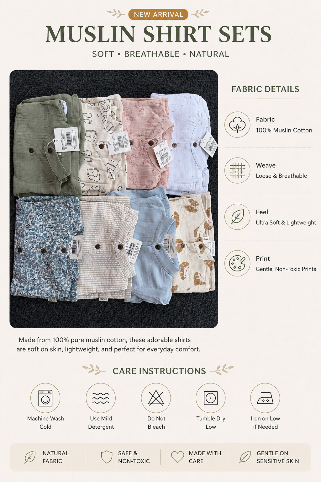 Summer Short Sets | 6m to 3-4yrs| Premium Feels