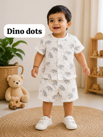 Baby Front Open Short Sets | 0 to 12months