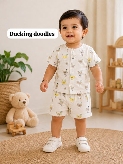 Baby Front Open Short Sets | 0 to 12months