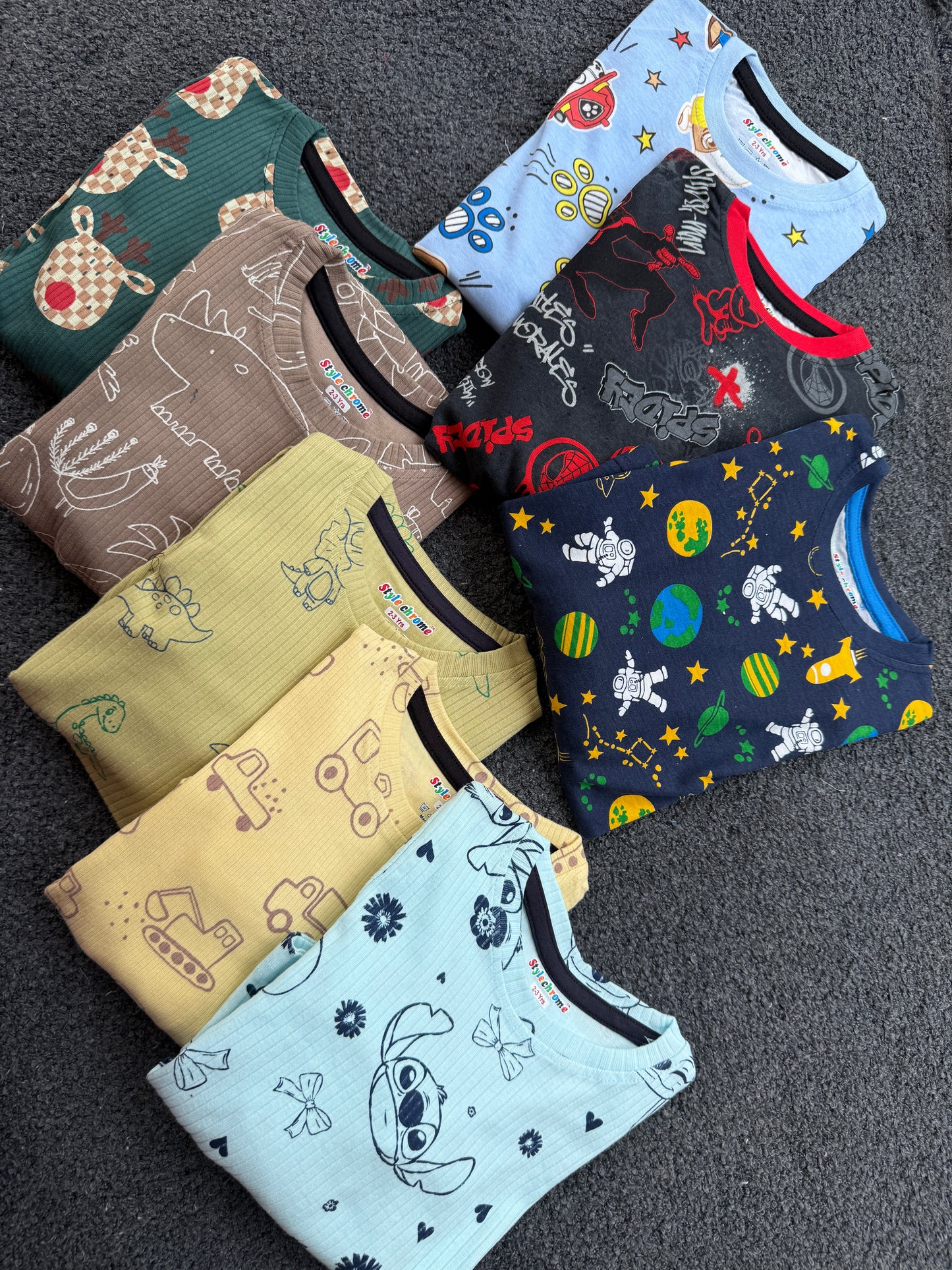 Boys & girls full sleeve cotton cords sets (2-6years)