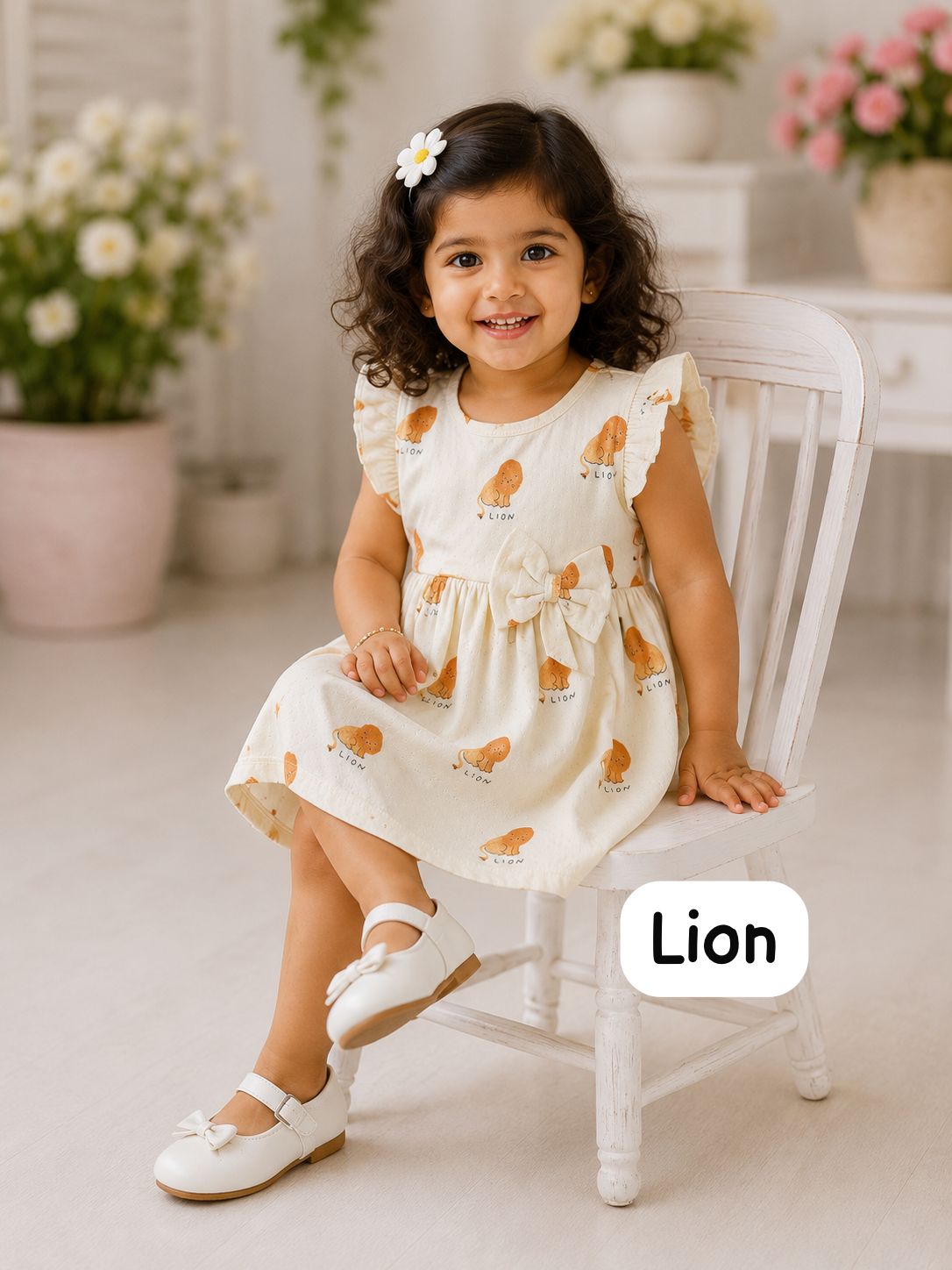 soft Ribbed Cotton Bow Frocks
