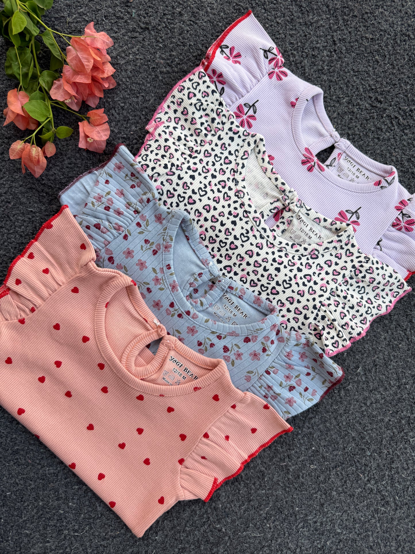 Soft Ribbed Cotton Frill Short Sets | 12m to 3yrs| Summer Edition