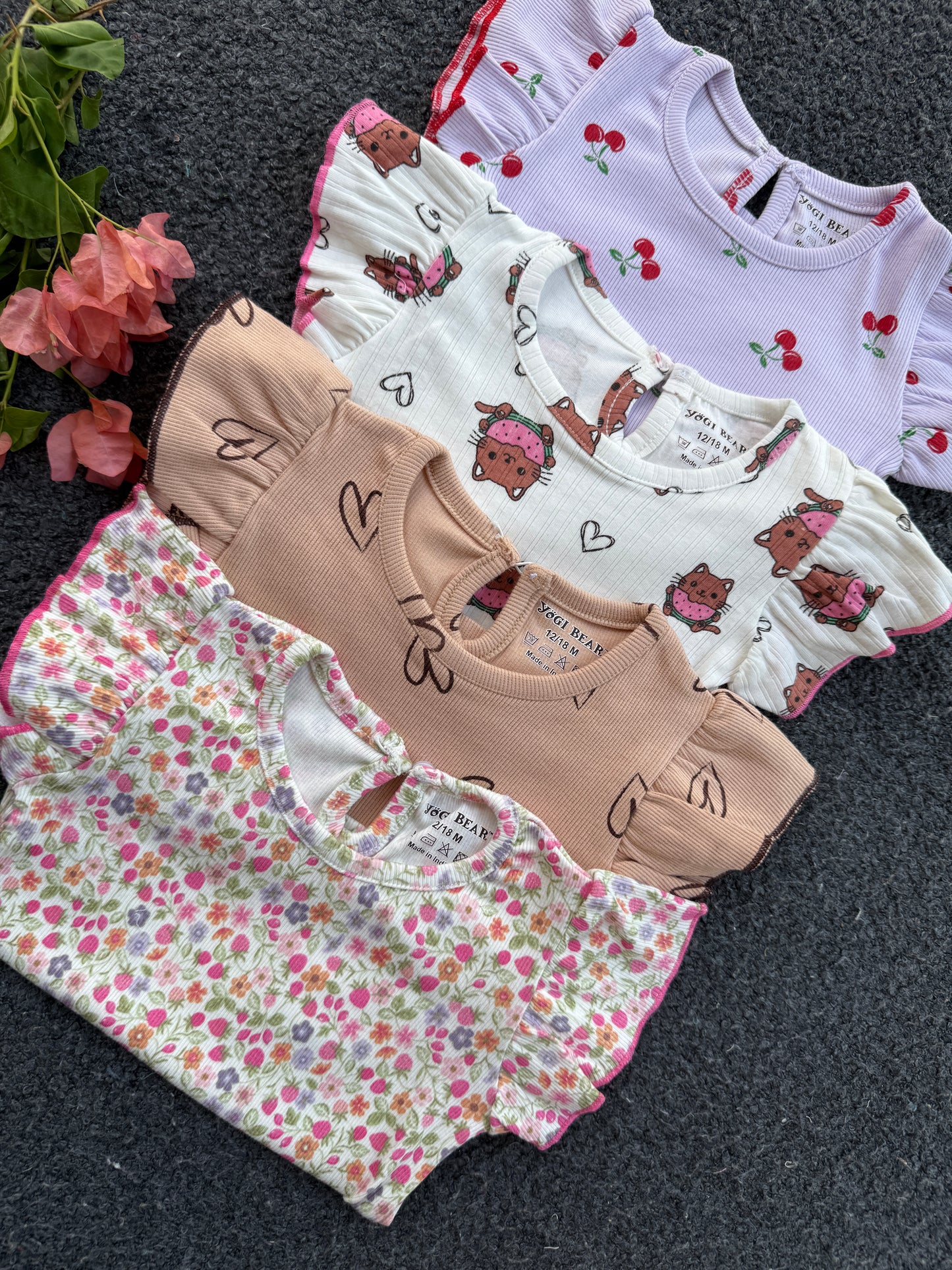 Soft Ribbed Cotton Frill Short Sets | 12m to 3yrs| Summer Edition