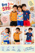 Unisex short sets | 2-9 years | buy 3 for 599/-| buy 1 for 220