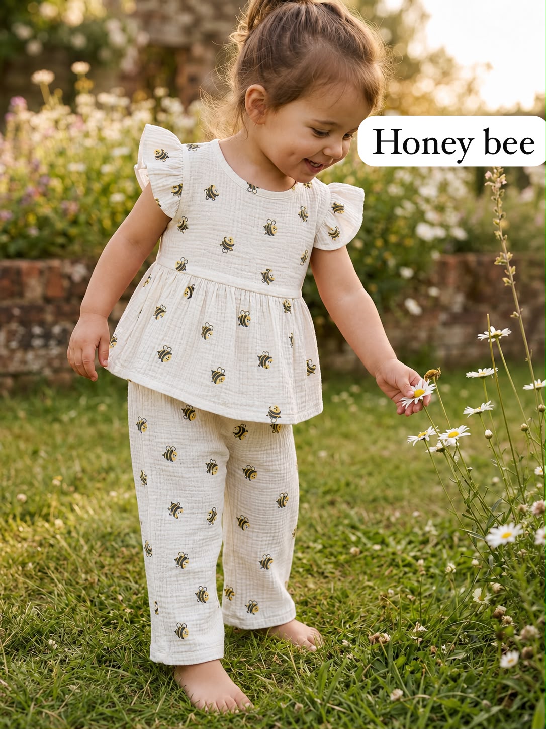 Muslin Peplum Co-ord Set for Girls | Pure Cotton | 1-5 Years