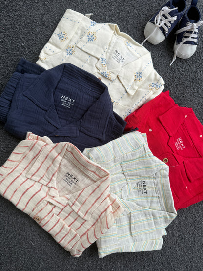 Muslin & cotton Short Sets for Boys 1yr to 5yrs | Soft & Breathable Fabric