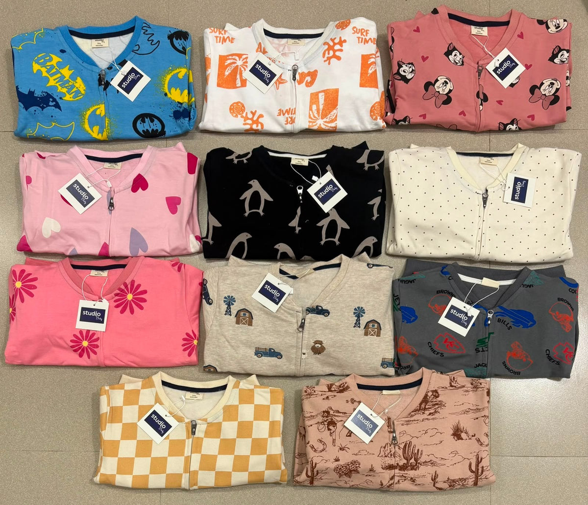 Unisex zipper Sweat Shirts Sets for 6m to 4yrs | loop knit Fabric