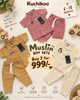 Boys Muslin Pant Sets (3 for 999) 6m to 24 Months | Soft and Breathable