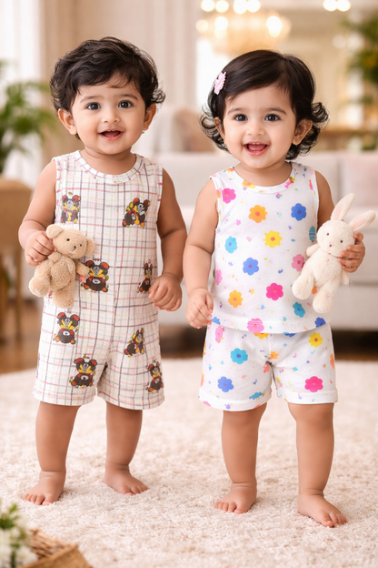 Sleeveless Unisex Coord Sets