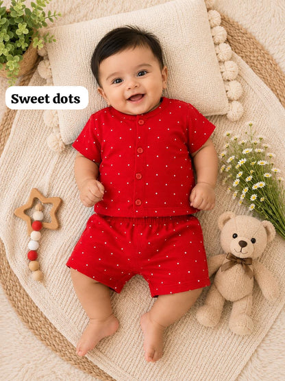 Baby Front Open Short Sets | 0 to 12months