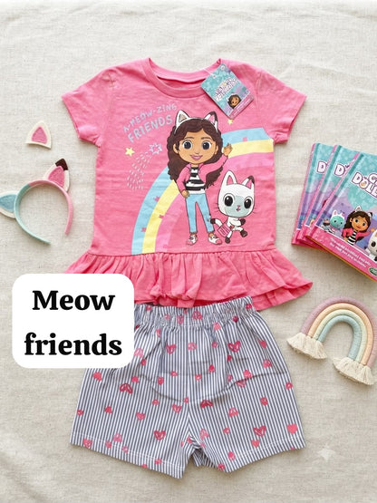 Girls Cute Cartoon Club Coord Sets for 1 year to 6 years, Fashion Edition