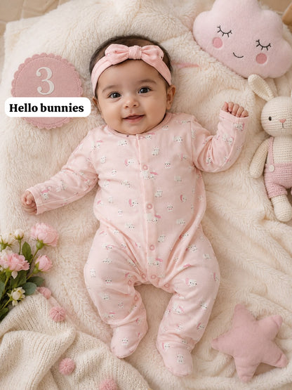 Baby open foot Romper , newborn  to 9months