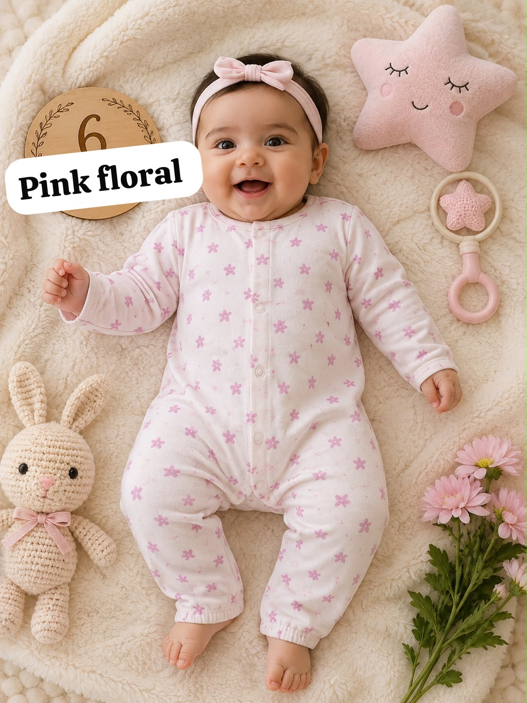 Baby open foot Romper , newborn  to 9months