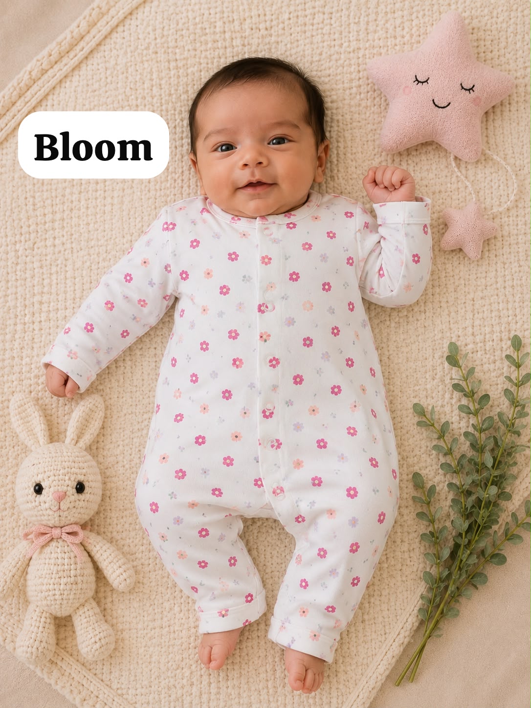 Baby open foot Romper , newborn  to 9months