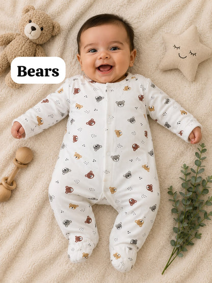 Baby open foot Romper , newborn  to 9months