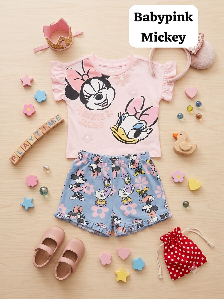Girls Cute Cartoon Club Coord Sets for 1 year to 6 years, Fashion Edition