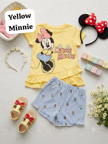 Girls Cute Cartoon Club Coord Sets for 1 year to 6 years, Fashion Edition