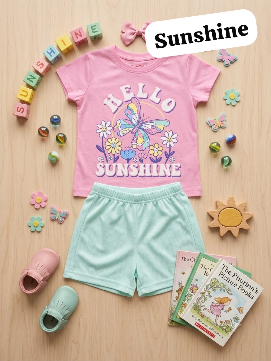 Girls Cute Cartoon Club Coord Sets for 1 year to 6 years, Fashion Edition