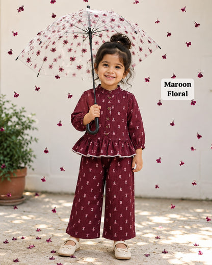 Frill Collar Cord Sets, 2Years - 6 Years