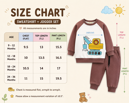 Unisex Sweat shirts And Jogger Pants for 9months to 3Years|Extra Soft and Extra Comfort