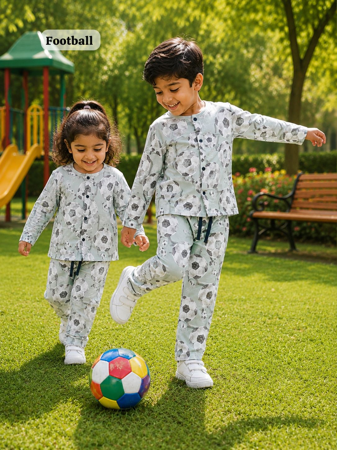 Kids full Sleeve Snap Button Pant Sets, Unisex for 18Months to 5Years