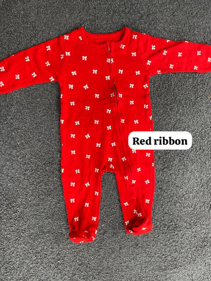Footed Rompers sleepsuit-body jumpsuits (6-9months)