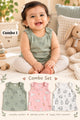 Jablas ,Sleeveless Baby  Tops,Unisex ,6 To 12 Months , Combo’s