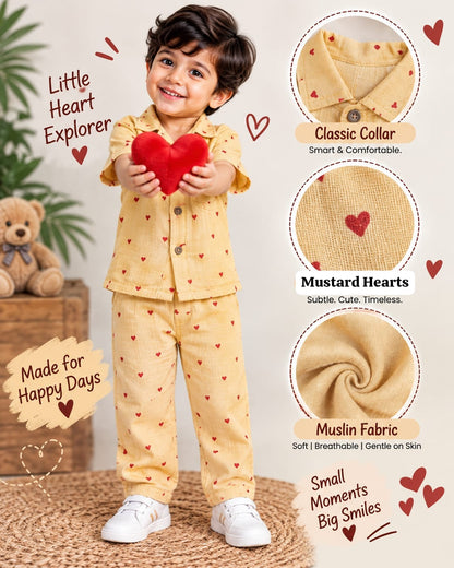 Boys Muslin coord sets| summer boys full pant sets | 6m to 4 years
