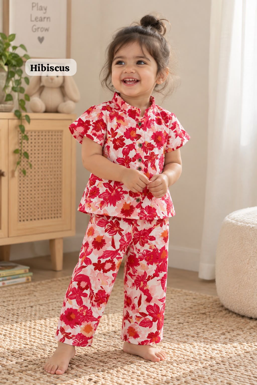 Muslin Frill Collar Cord Sets, 2yrs - 6yrs, Muslin top and pant, Loved by many
